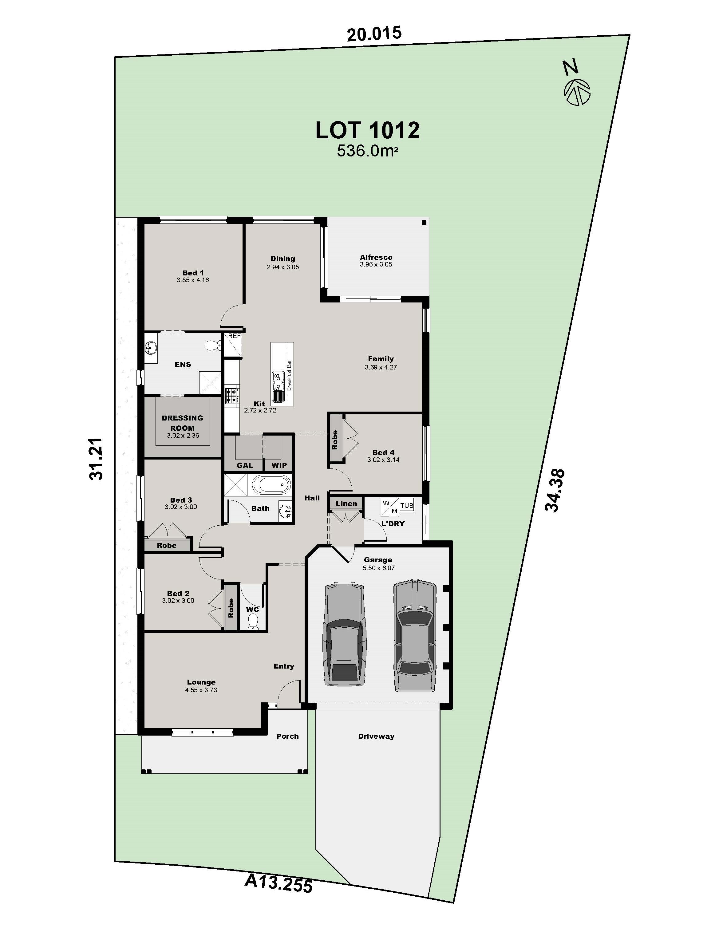 Lot 1012 Palmview 25 West Harbour Amended Coloured Plan v2