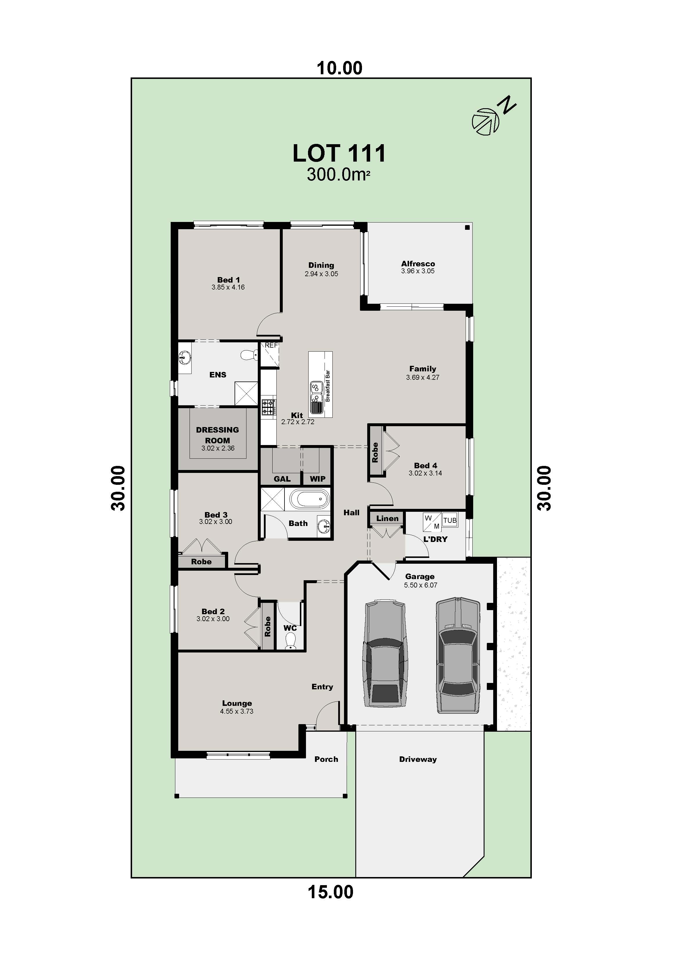 Lot 111 Palmview 25 Hampton Sands Coloured Plan