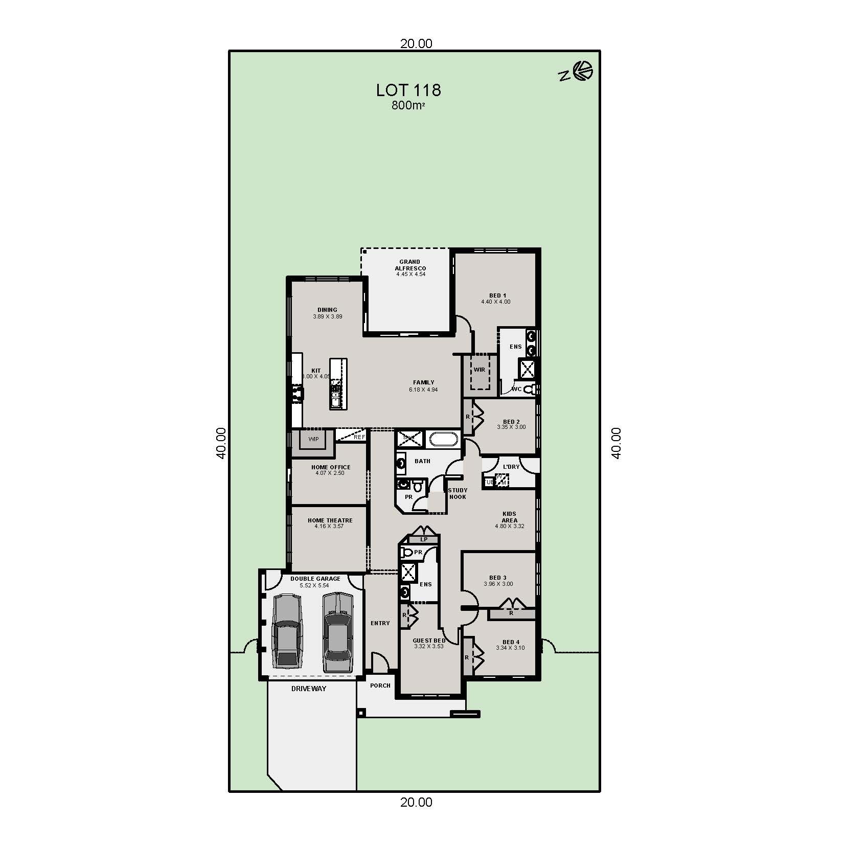 Lot 118 Glenburn 35 MK2 Grange Lochinvar Color Plan