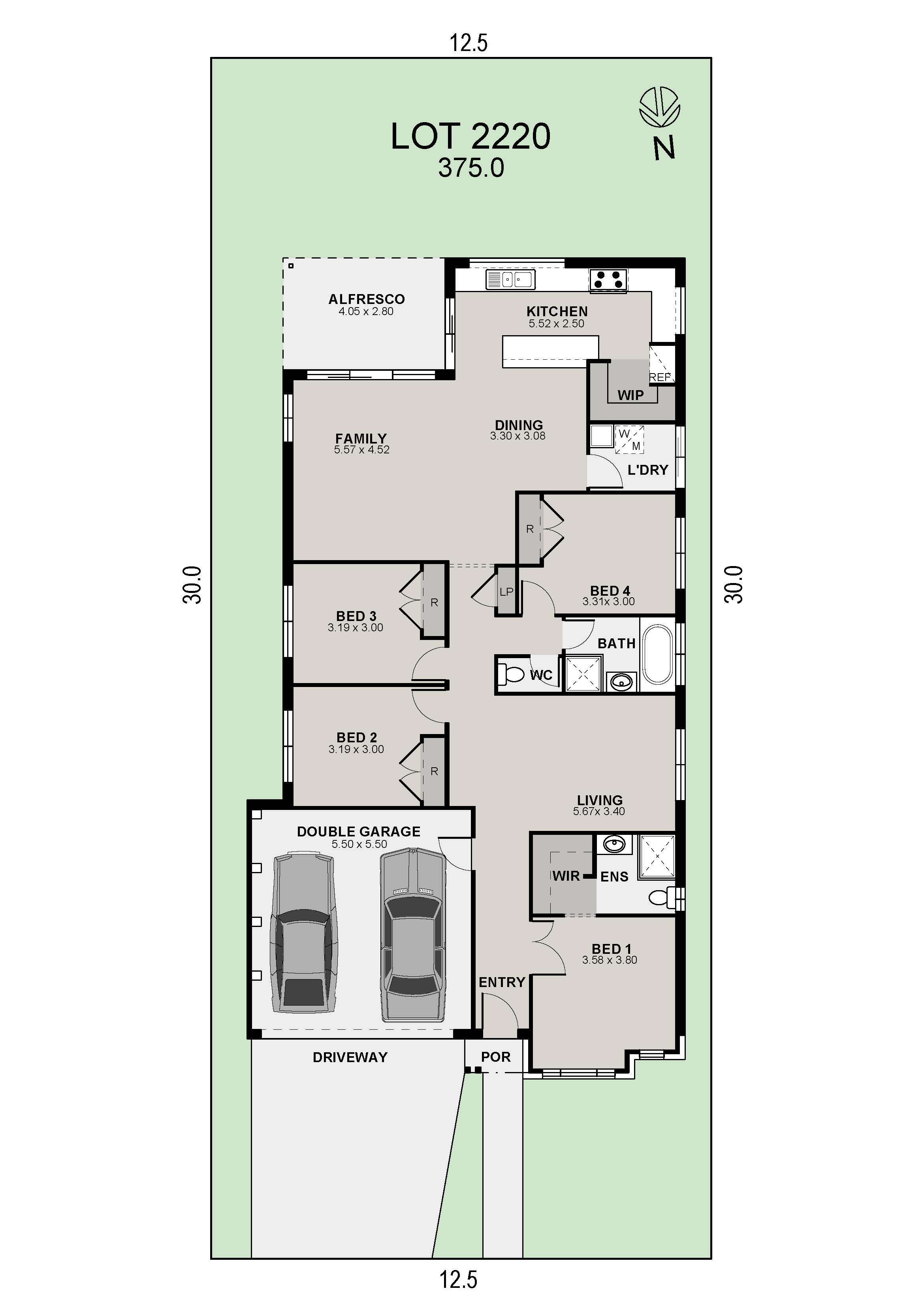 Lot 2220 Midland 21 West Hampton Color Plan