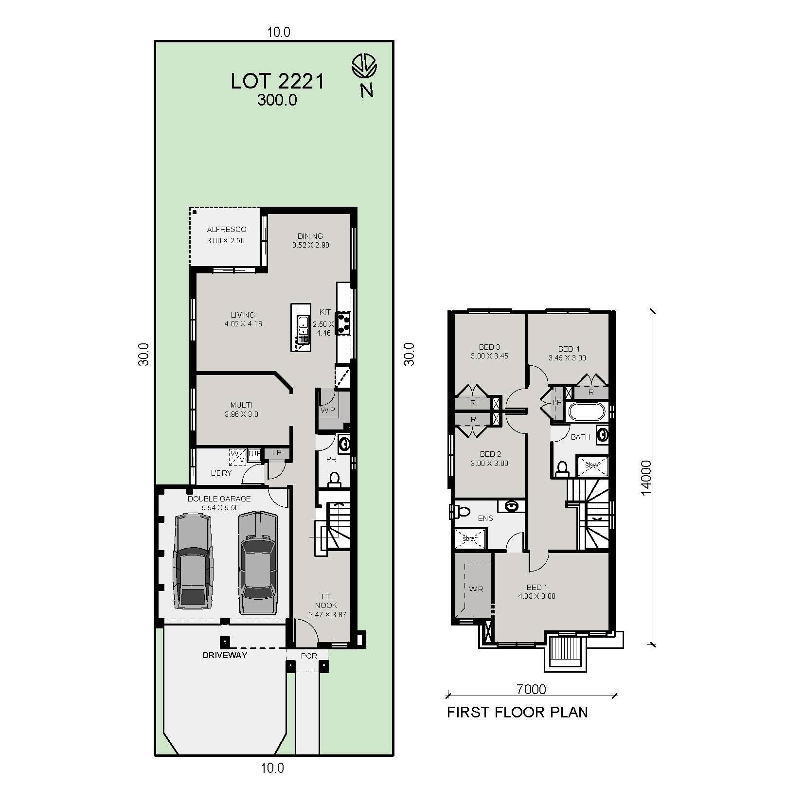 Lot 2221 Ellenbrook 24 Mk2 Hampton Manor Color Plan