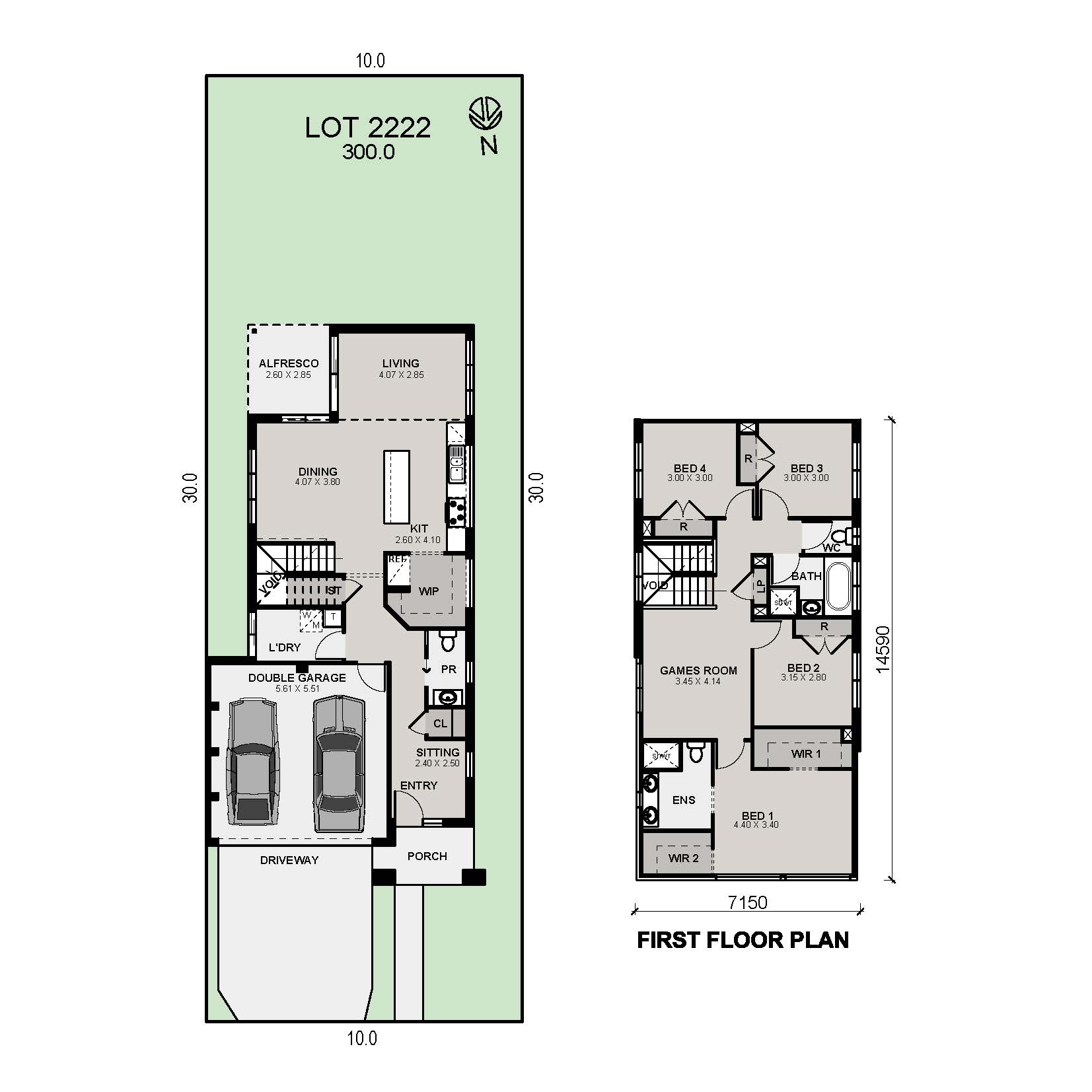 Lot 2222 Savoy 24 Reverse Rear Portifino Color Plan