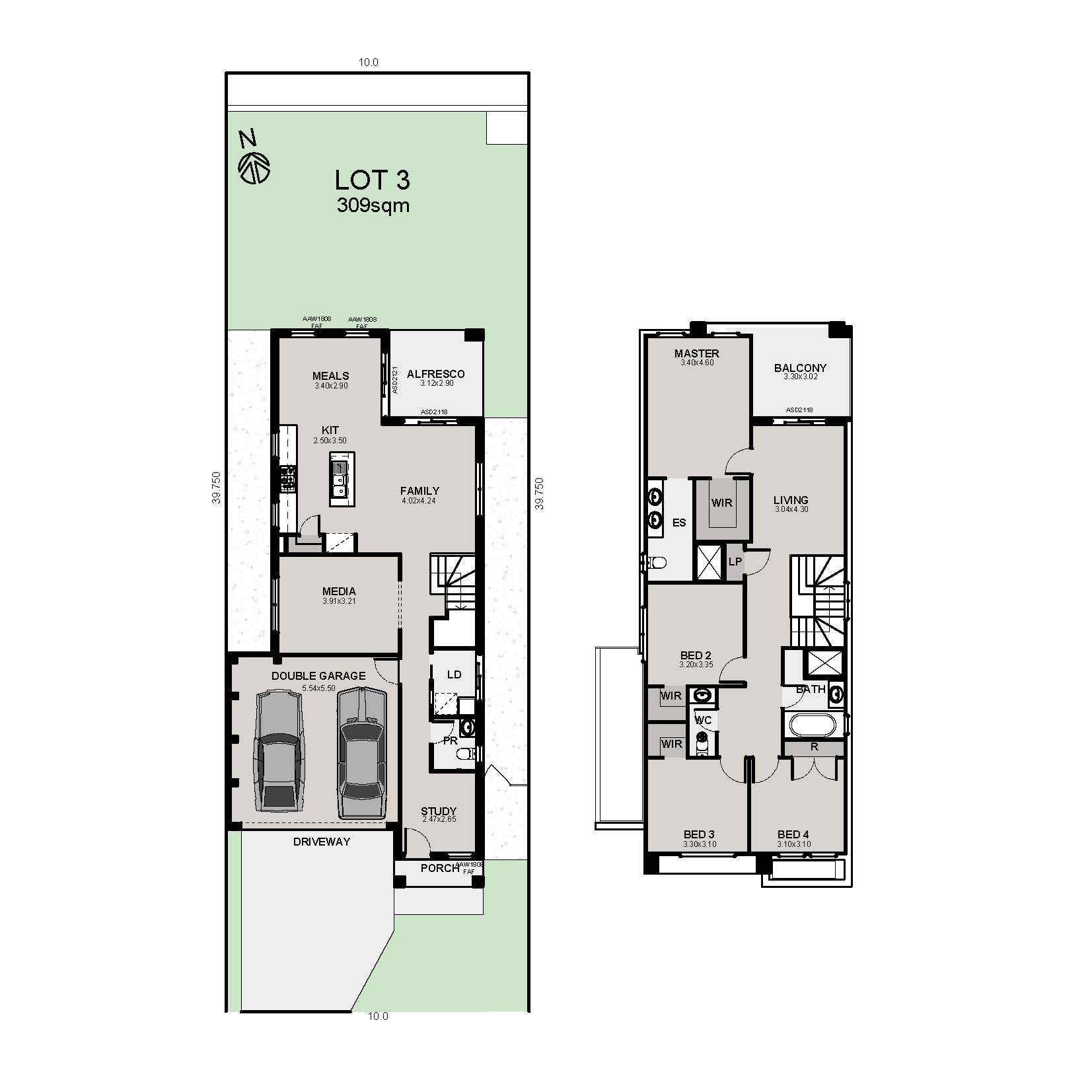 Lot 3001 King Central Lot 3 Color Plan