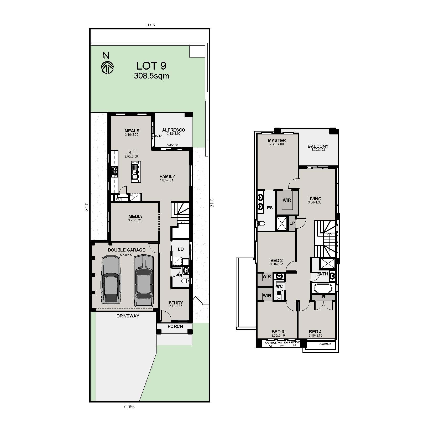 Lot 3001 King Central Lot 9 Color Plan