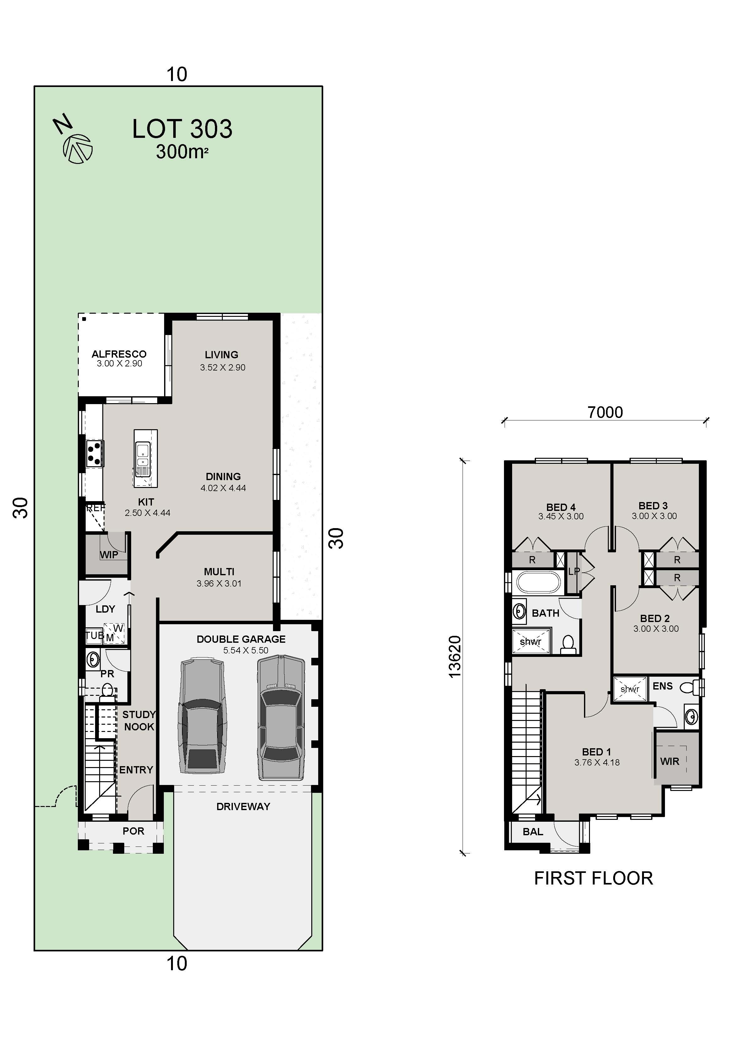 Lot 303 Ellenbrook 22 Monto Colour Plan