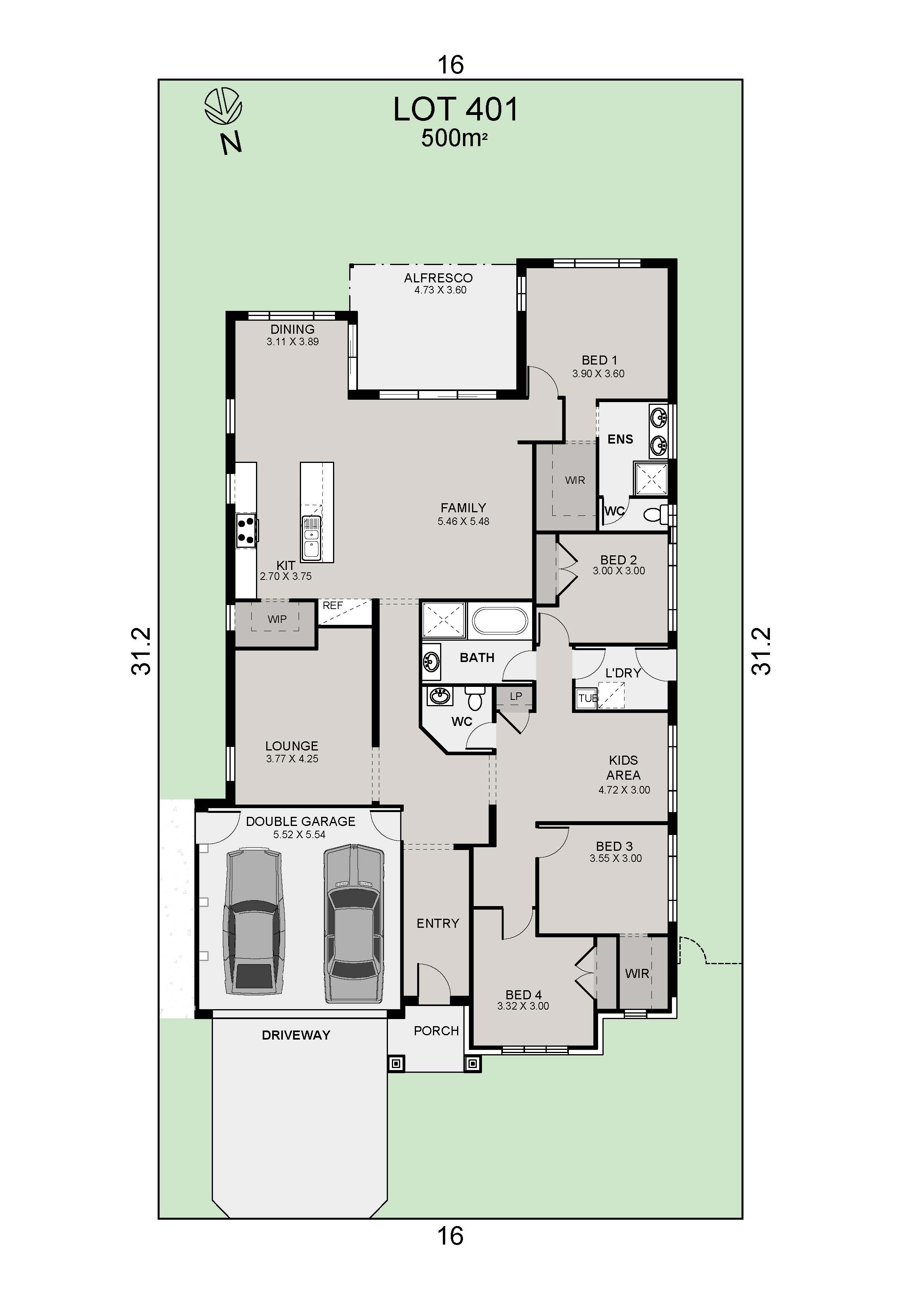 Lot 401 Glenburn 28 Modern Hampton Facade Colour Planl